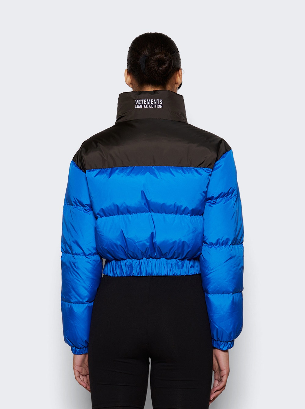 Women | VETEMENTS | Cropped Puffer Jacket | Blue