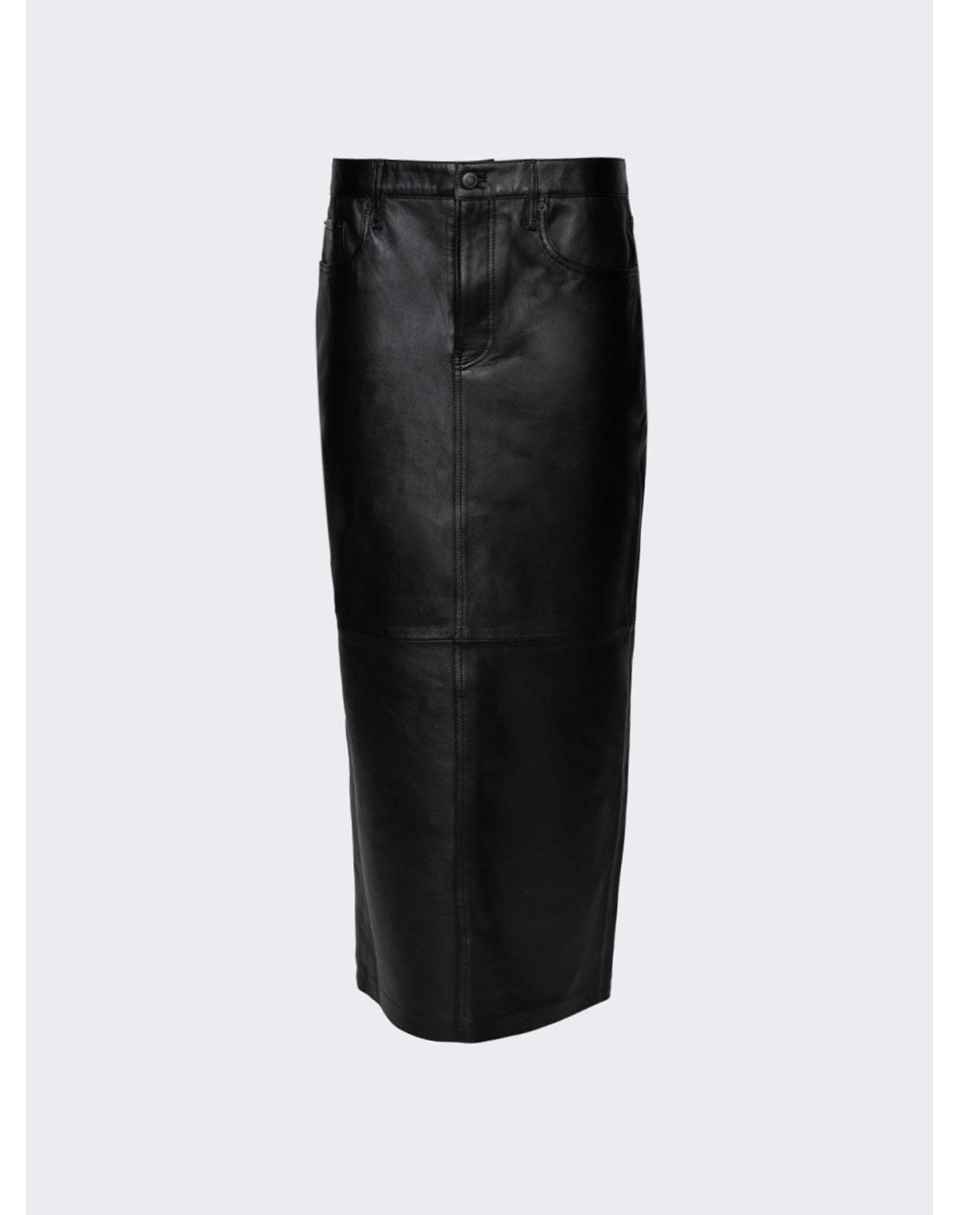 WARDROBE.NYC | Women | Leather Maxi Column Skirt | Black