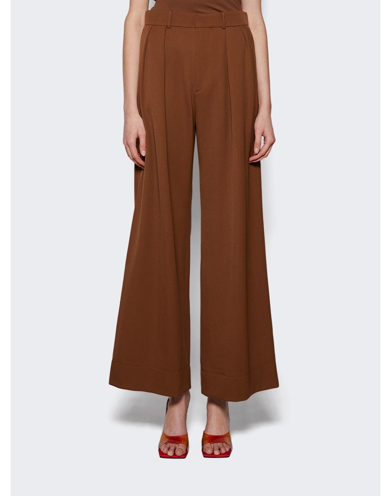 WARDROBE.NYC | Women | Low Rise Trouser | Brown