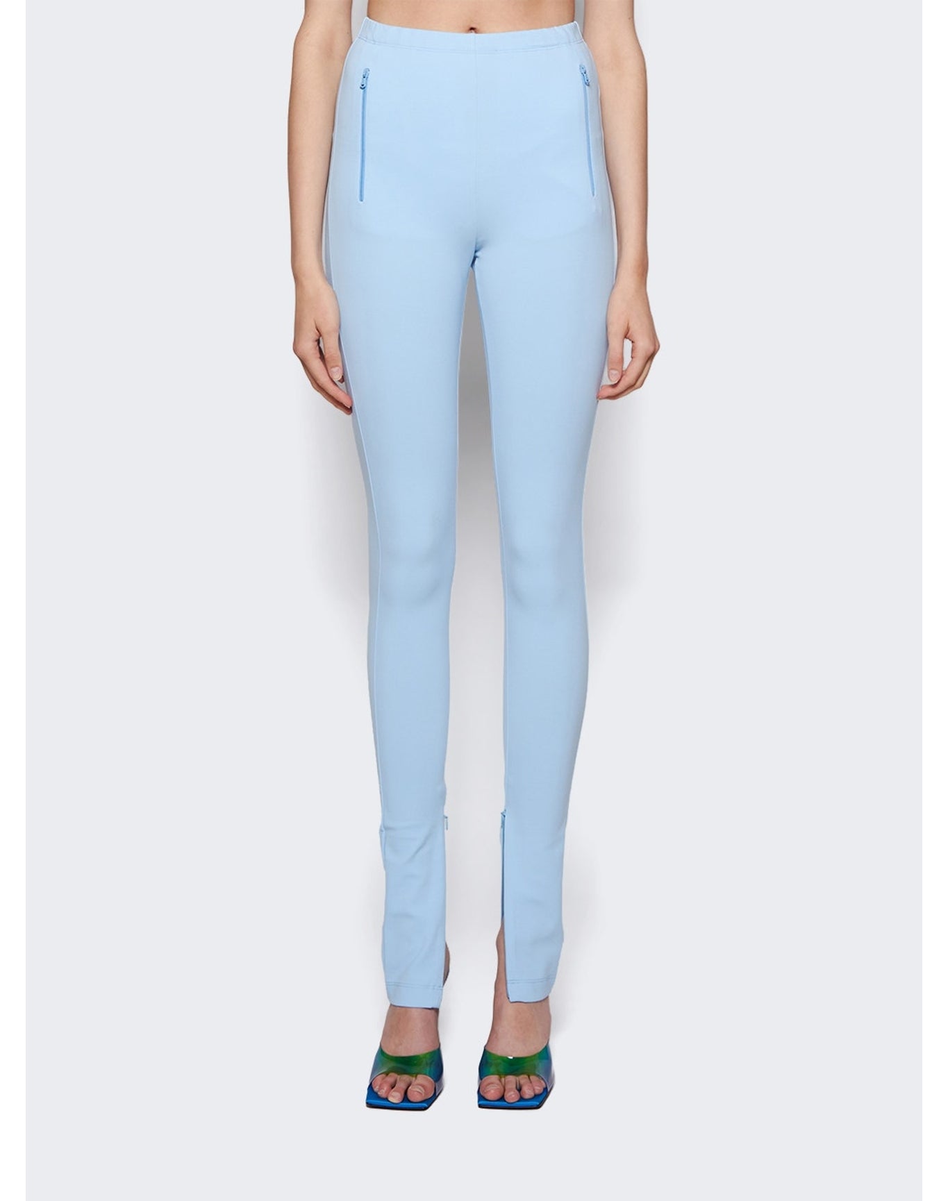 WARDROBE.NYC | Women | Side Zip Legging | Sky Blue