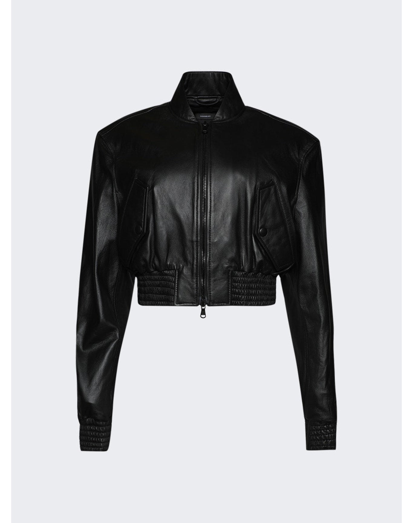 WARDROBE.NYC | Women | Tailored Crop Bomber | Black