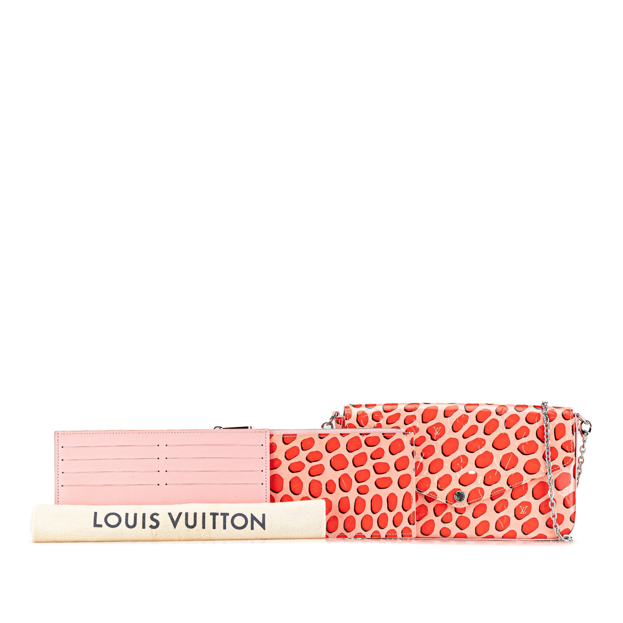 Louis Vuitton | Pre-Owned Monogram Vernis Jungle Dots Pochette Felicie | Pink