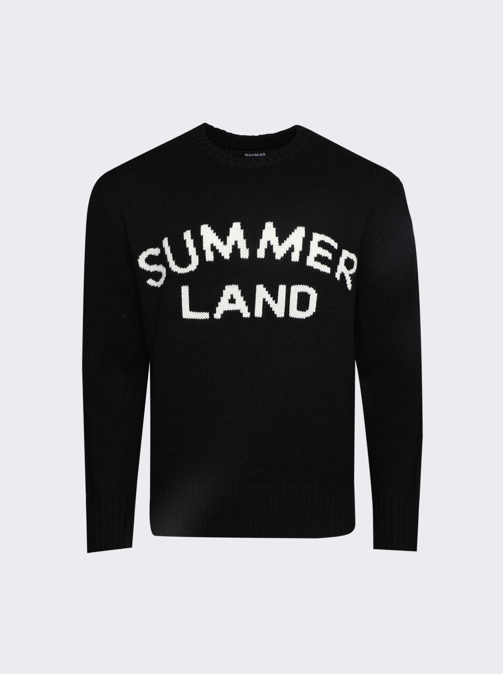 Men | NAHMIAS | Summerland Intarsia Crewneck Sweater | Black