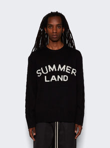 Men | NAHMIAS | Summerland Intarsia Crewneck Sweater | Black