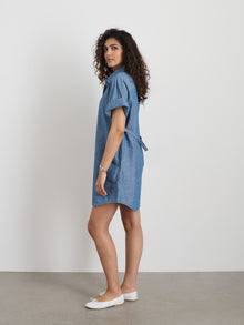 Women | Julia Shirt Dress | Chambray Rinse Wash