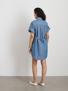 Women | Julia Shirt Dress | Chambray Rinse Wash