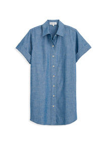 Women | Julia Shirt Dress | Chambray Rinse Wash