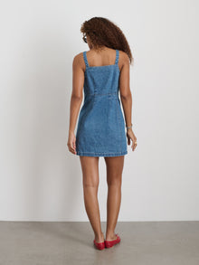 Women | Alexis Dress in Denim | Paris Medium Wash