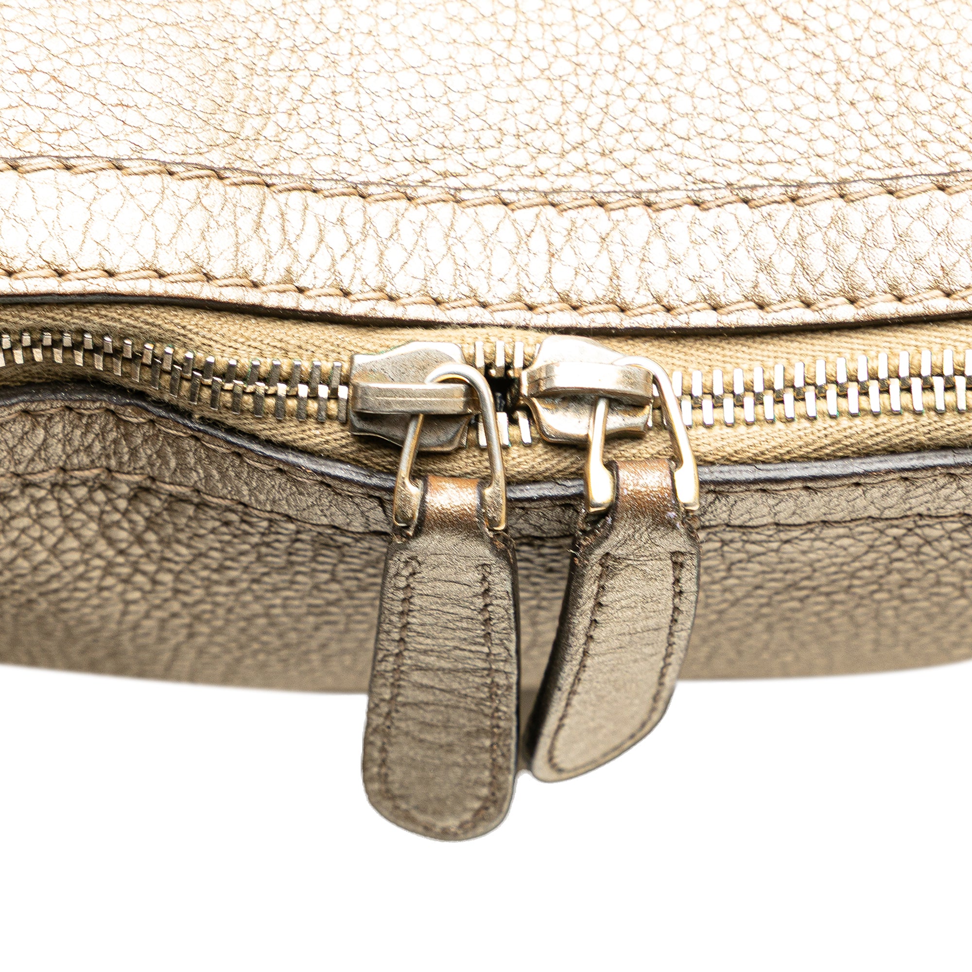 Gucci | Pre-Owned Large Leather Bella Tote | Gold