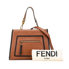 Fendi | Pre-Owned Small Leather Runaway Satchel | Brown/Camel