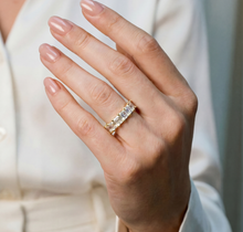 The Princess Cut Eternity Band | Gold Vermeil