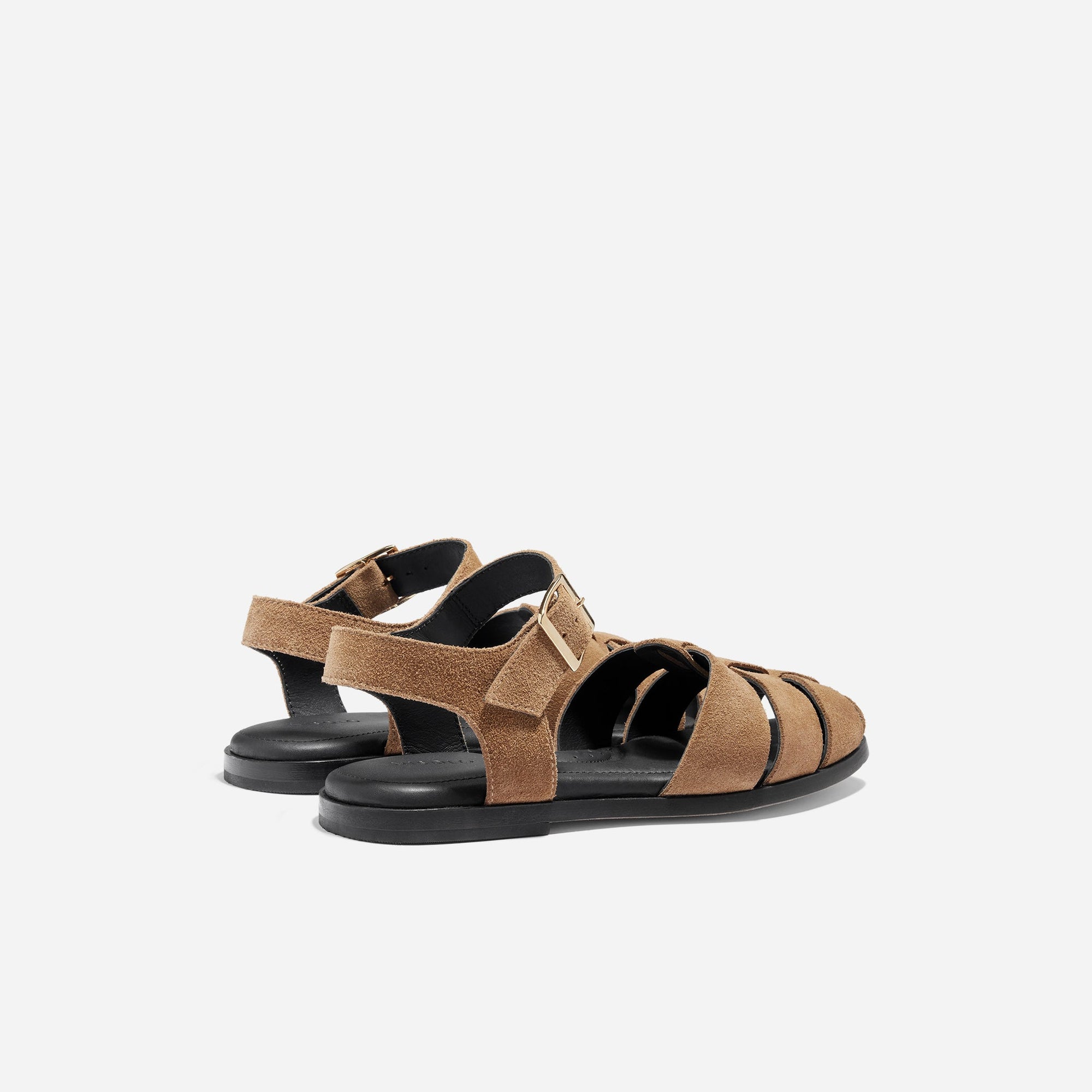 Womens | Mira Fisherman Sandal | Taupe Suede