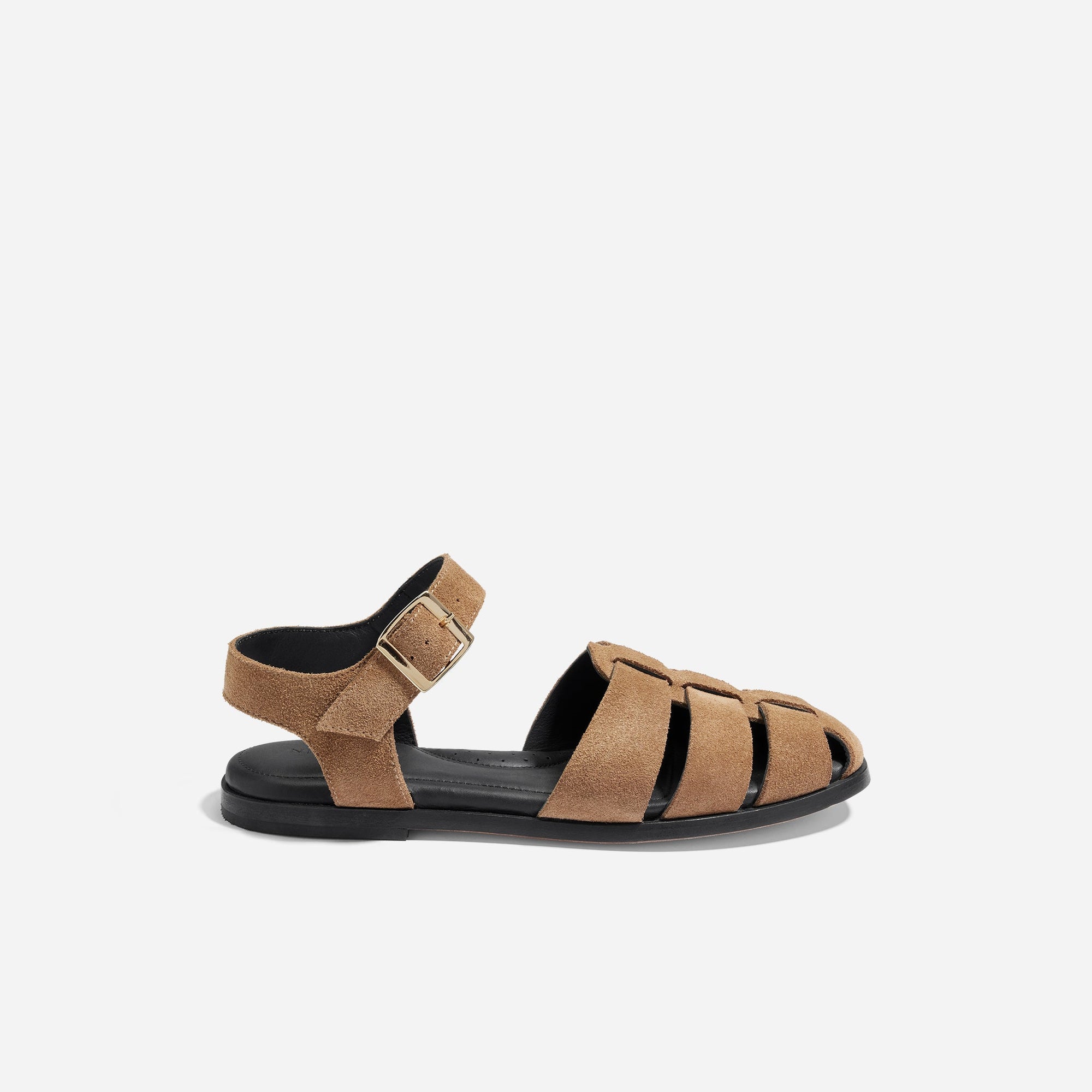 Womens | Mira Fisherman Sandal | Taupe Suede