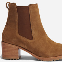 Womens | Ana Go-To Heeled Chelsea Boot | Taupe Suede