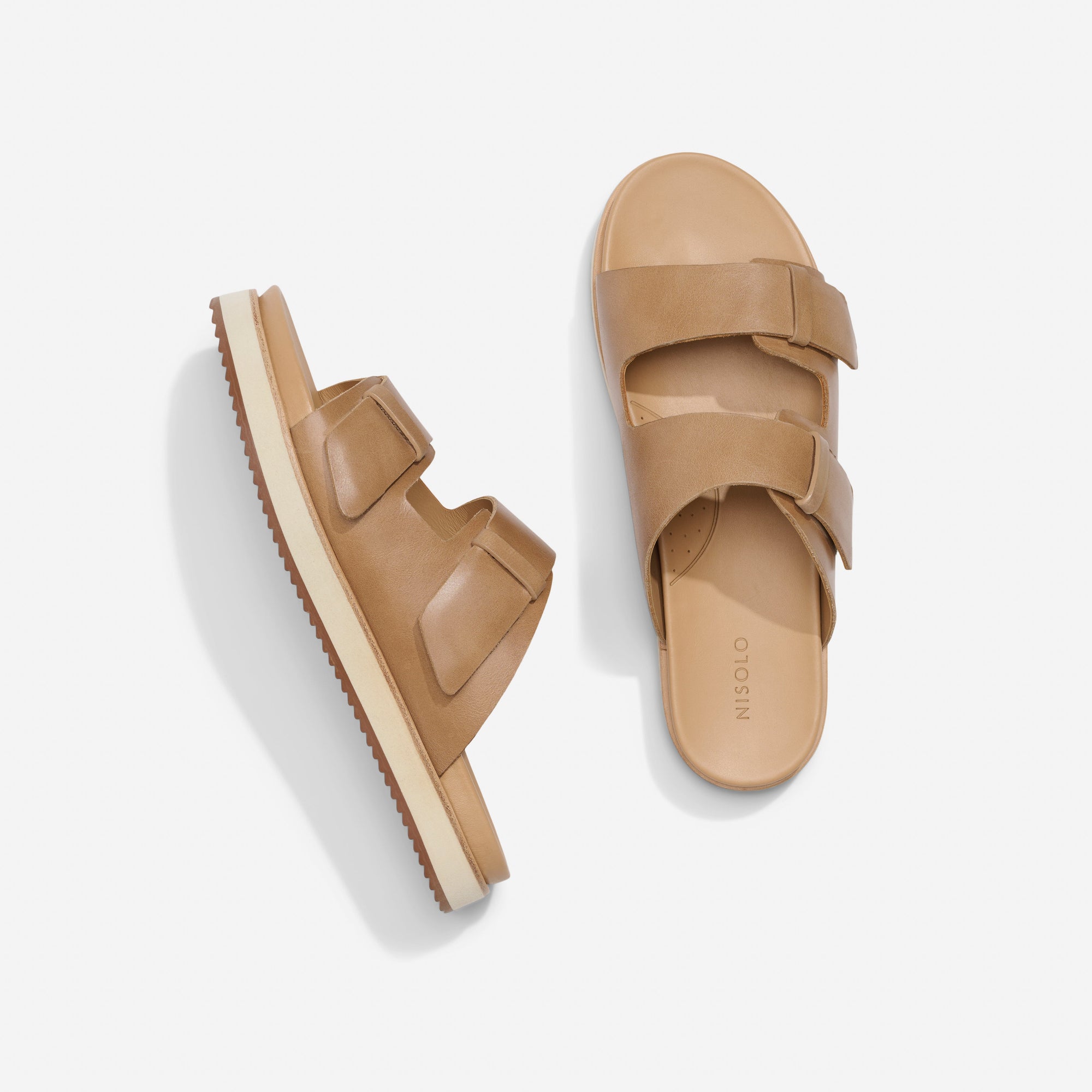 Womens | Ella Flatform Slide | Almond