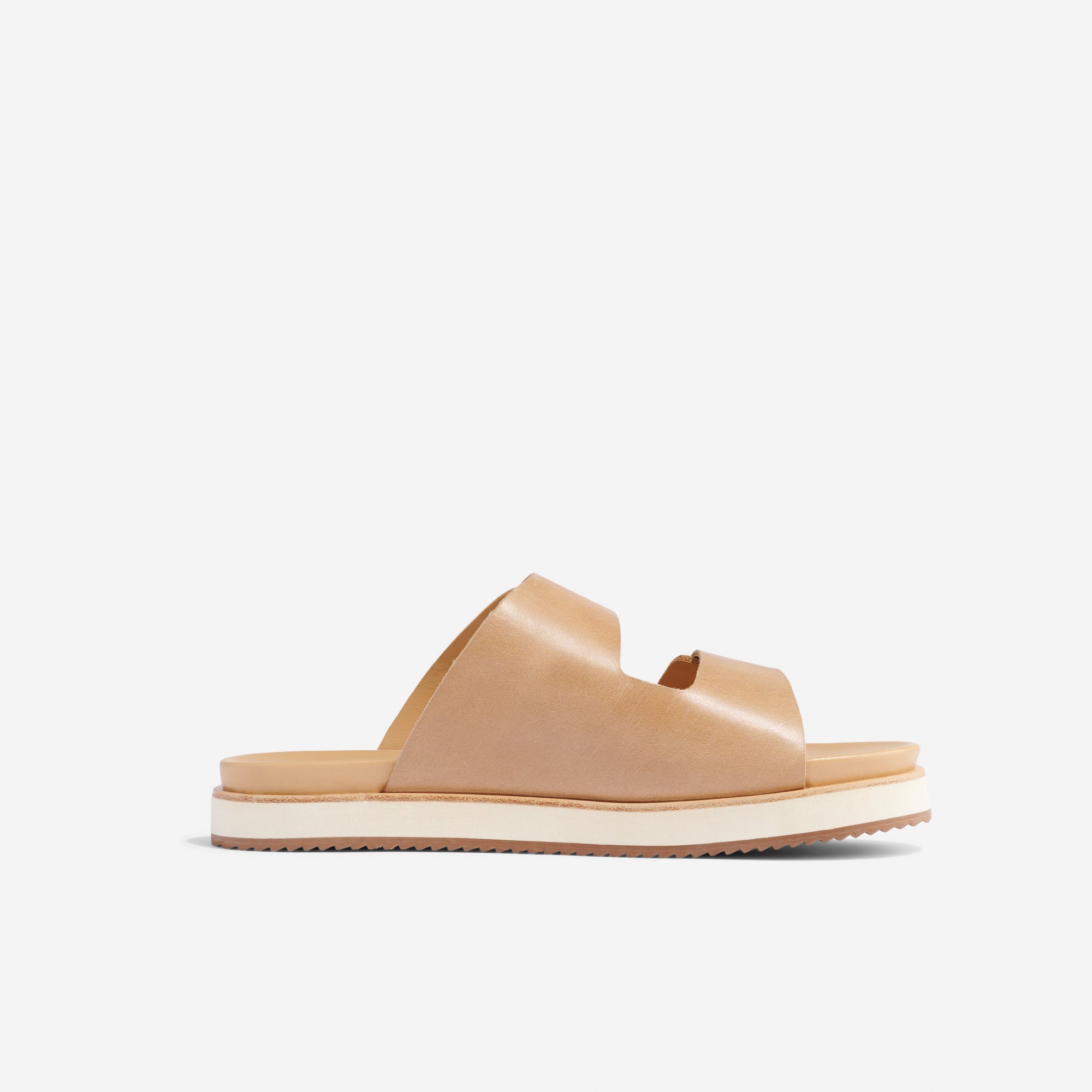 Womens | Ella Flatform Slide | Almond