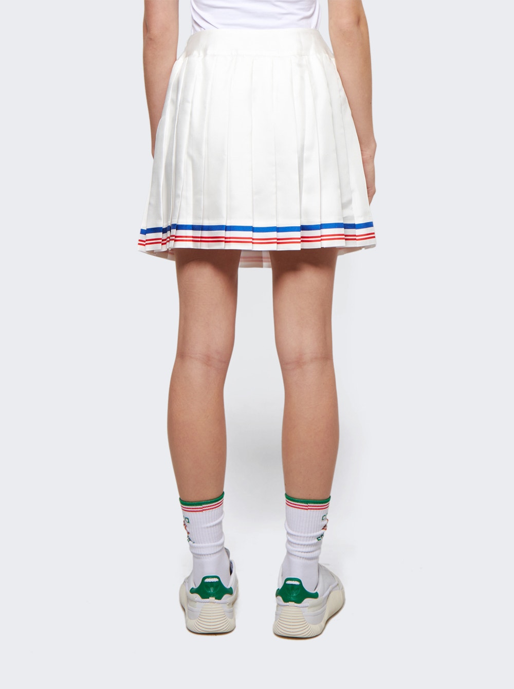 Women | CASABLANCA | Par Avion Printed Tennis Skirt | White