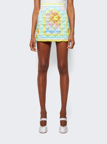Women | CASABLANCA | Art Deco Quilted Curved Hem Mini Skirt
