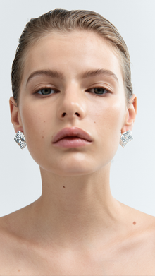 Wind Statement Earrings | Silver Plated