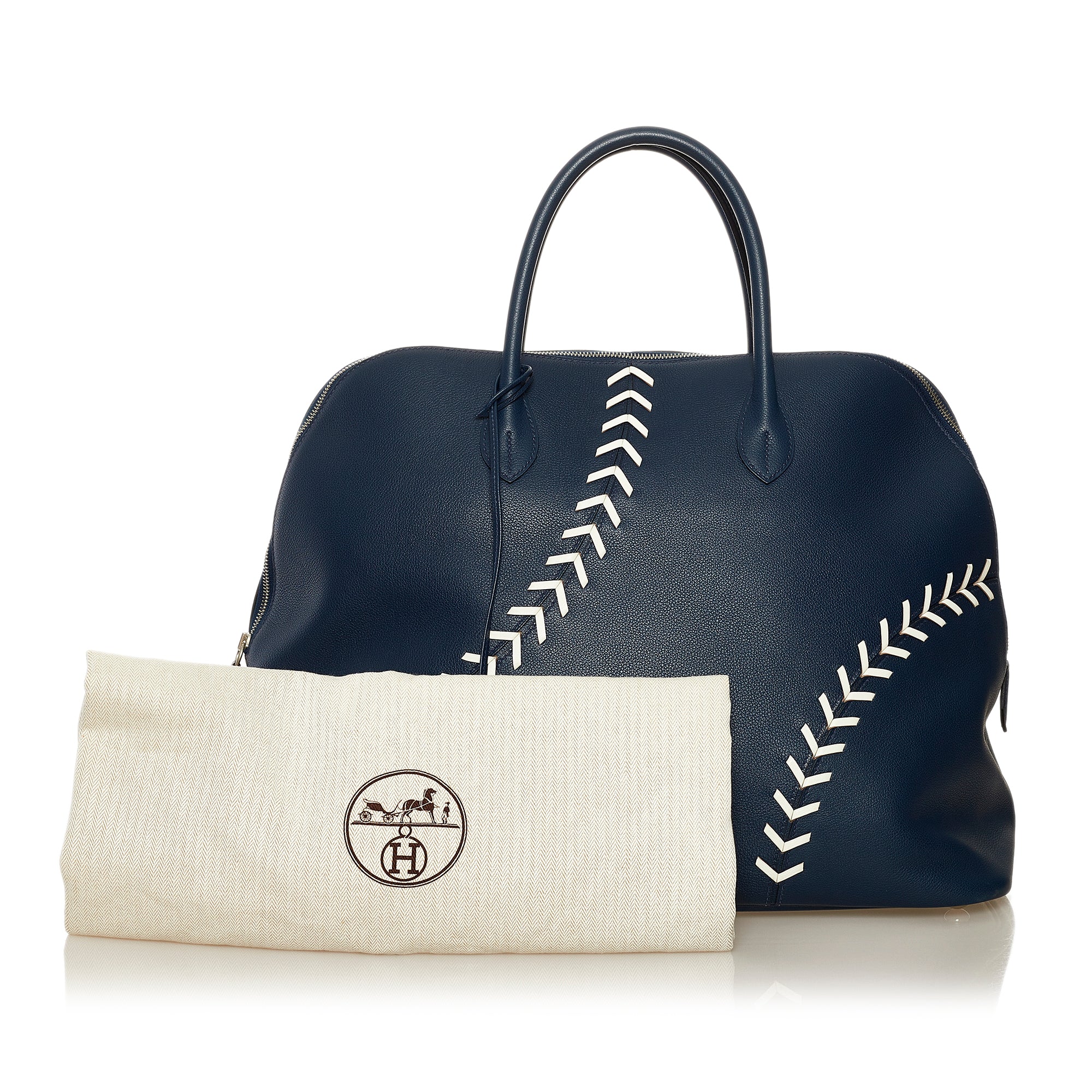 Hermes | Pre-Owned Baseball Bolide Bag | Blue