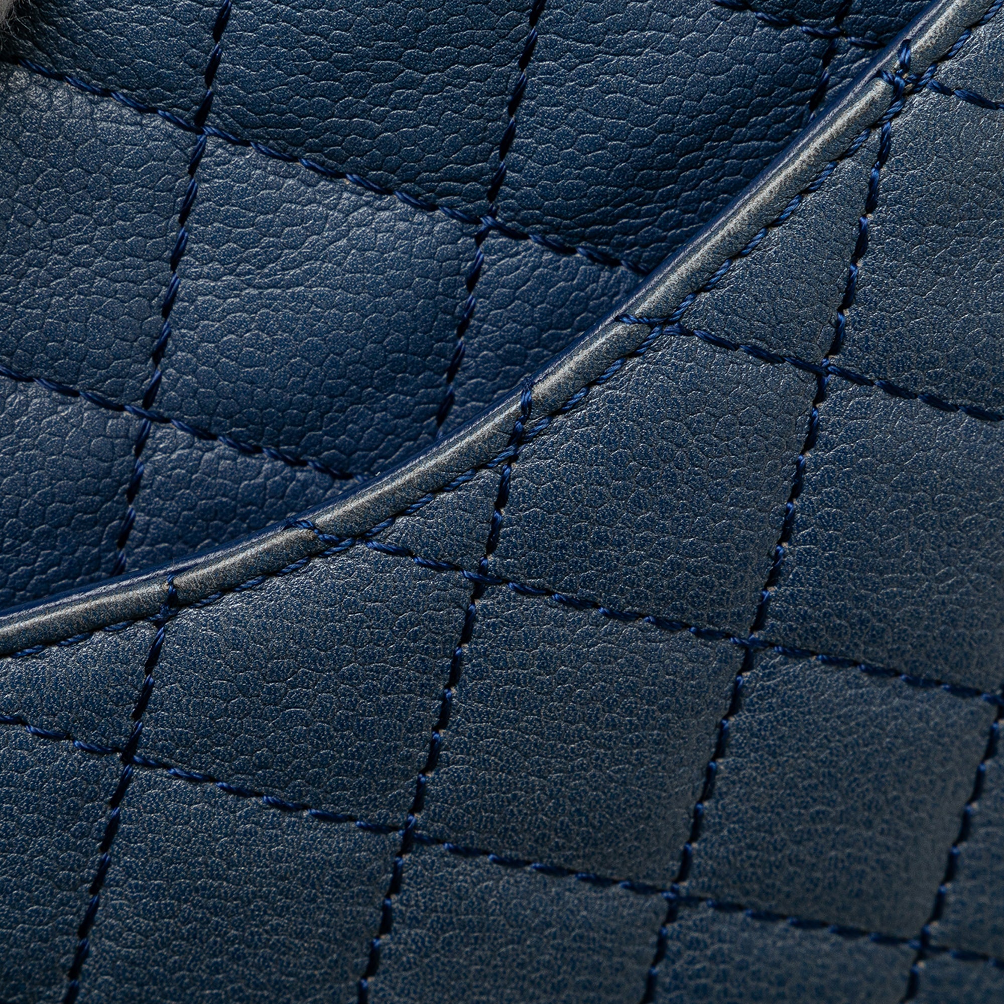 Chanel | Pre-Owned Medium Classic Caviar Double Flap - II | Blue/Peacock