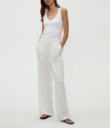 Jules Linen Pant | White