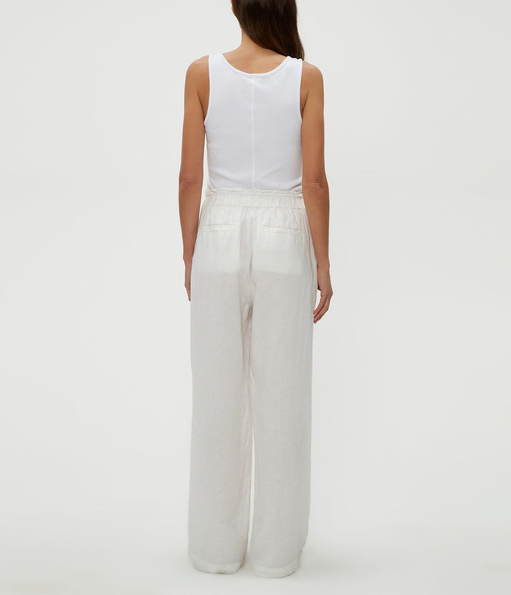 Jules Linen Pant | White