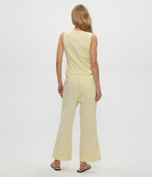 Geraldine Linen Straight Leg Pant | Butter