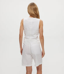 Velma Linen Short | White