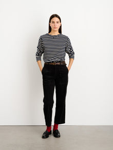 Women | The Neil Straight Leg Pant | Corduroy Black