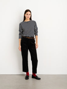 Women | The Neil Straight Leg Pant | Corduroy Black
