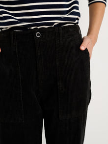 Women | The Neil Straight Leg Pant | Corduroy Black