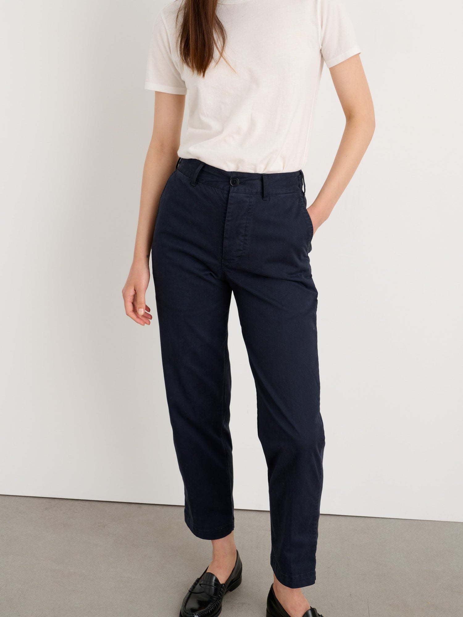 Women | Boyish Chino | Dark Navy