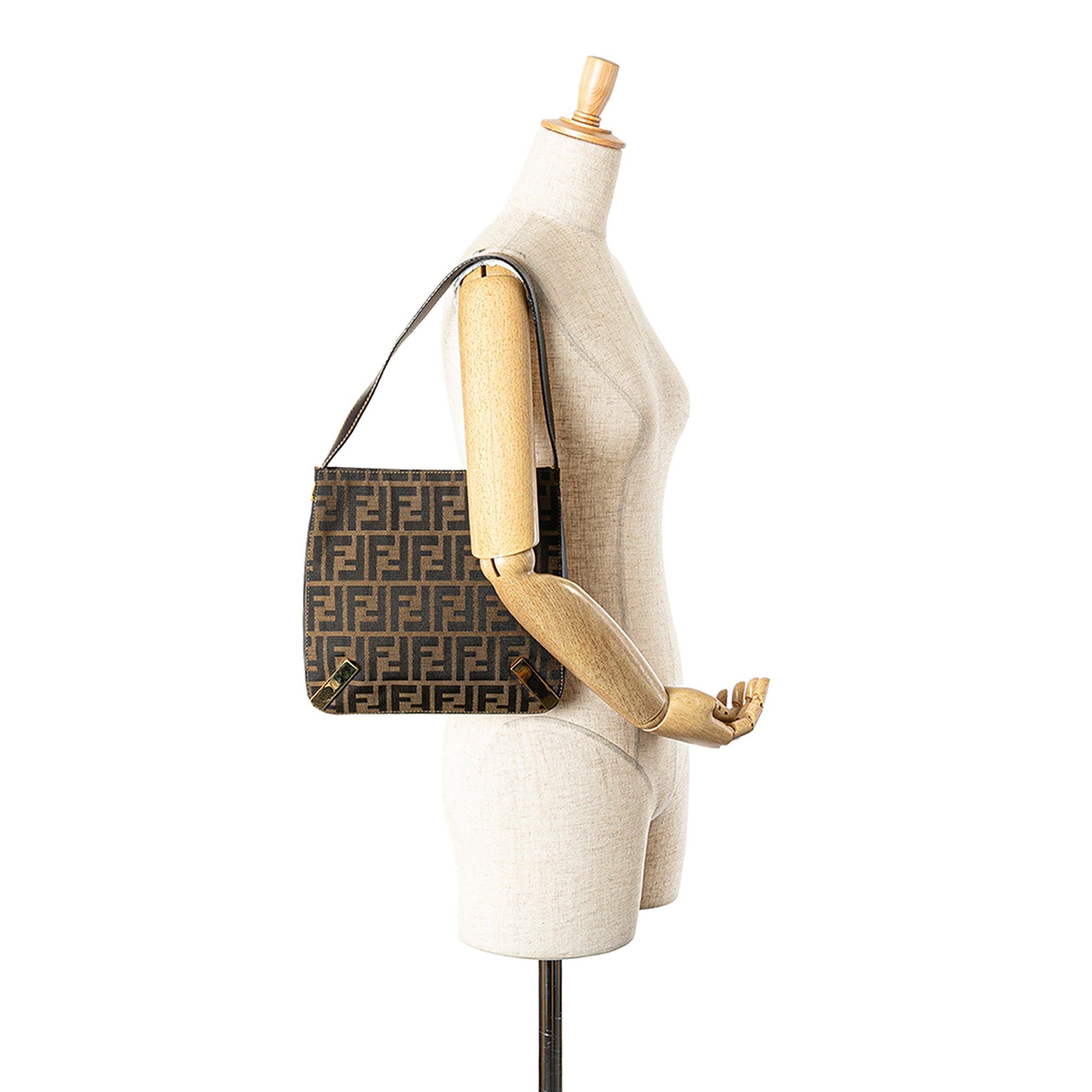 Fendi | Pre-Owned Zucca Canvas Shoulder Bag - I | Brown