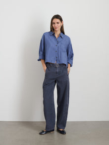 Women | Gemma Top | Cupro Wild Blueberry