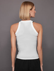 Wesley | Rivington Ribbed Tank - V1 | White