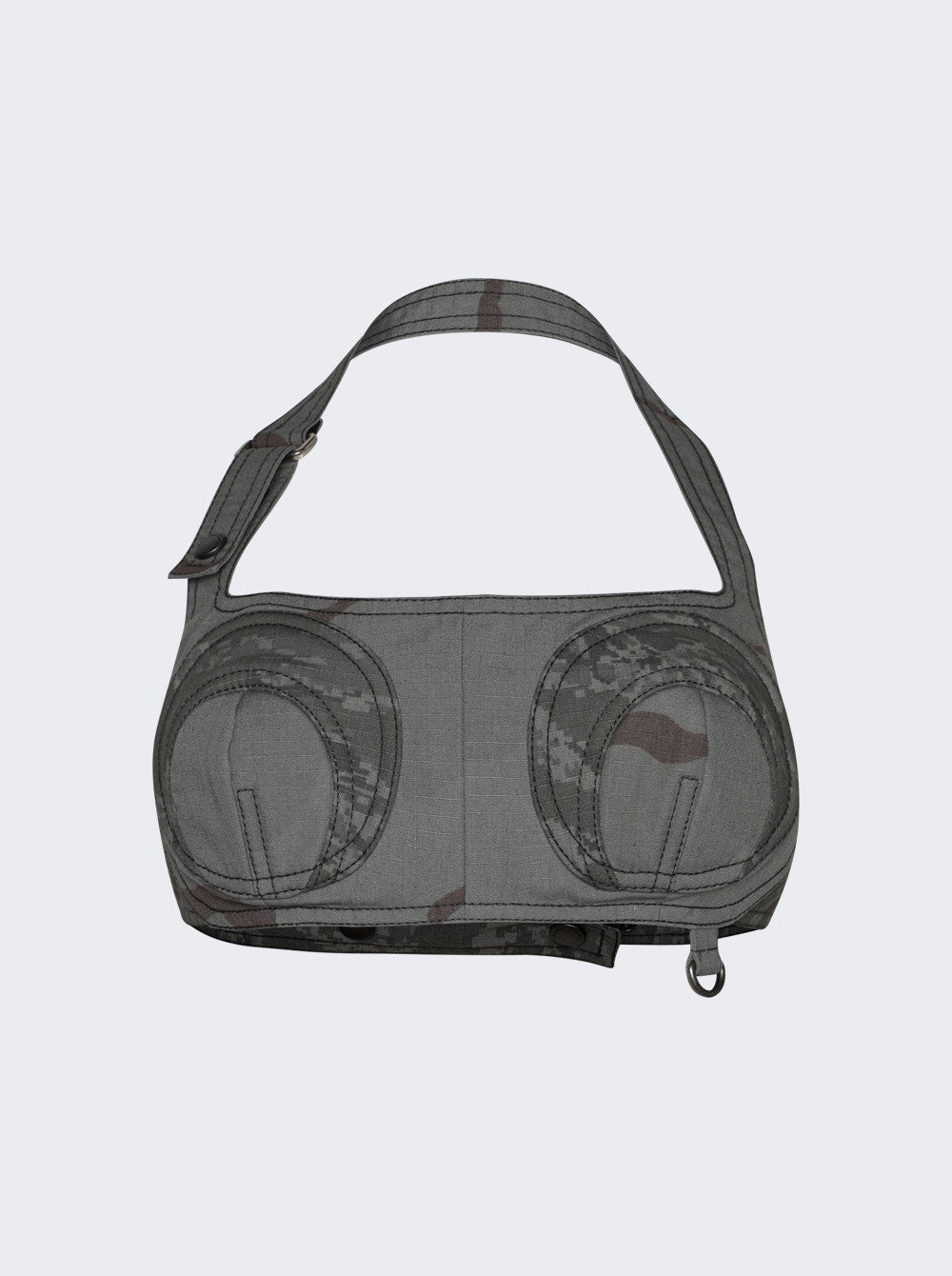 Women | Marine Serre | Regenerated Bandeau Top | Dark Grey