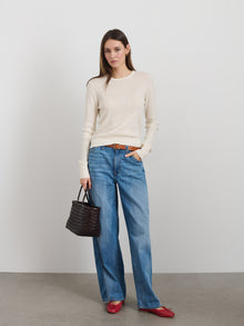 Women | Ava Sweater Tee | Ivory