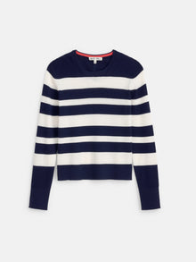 Women | Ava Striped Sweater Tee | Navy x White