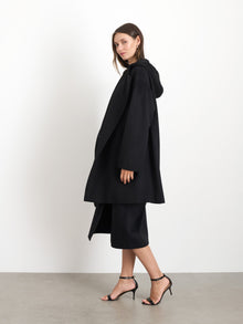 Women | Double Breasted Coat | Cashmere Black