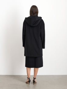 Women | Double Breasted Coat | Cashmere Black