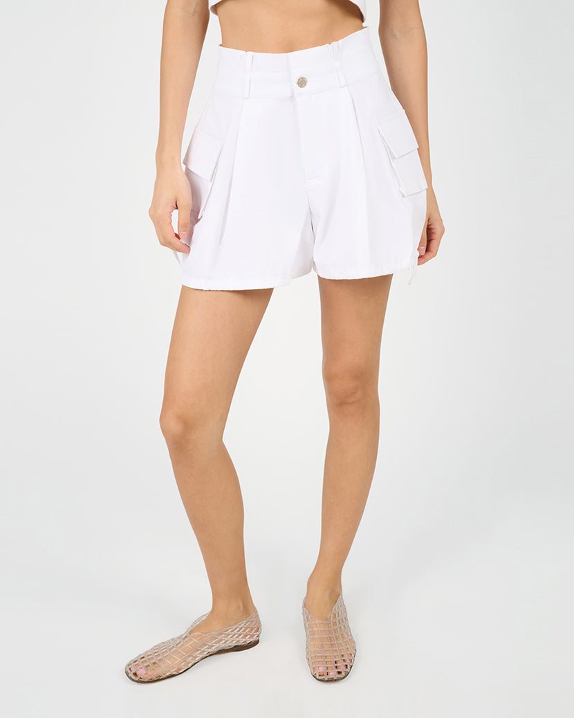Cargo Balloon Short | Classic White