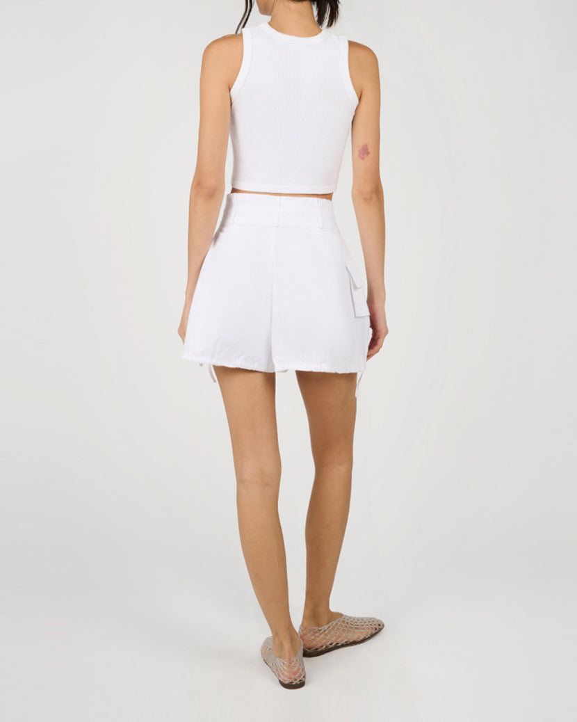 Cargo Balloon Short | Classic White