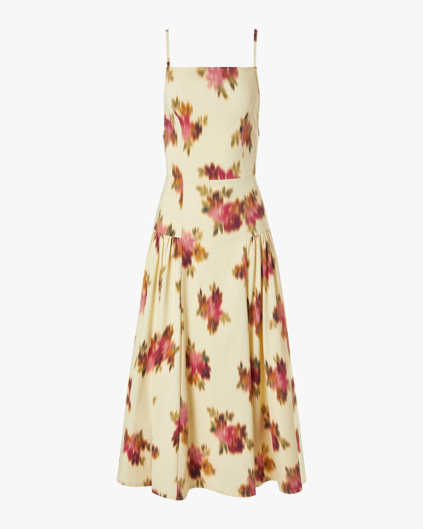 Flare Panel Midi Dress | Sand