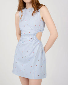 Cut Out Mini Dress | Sky