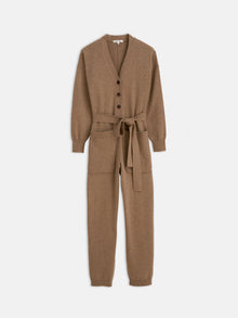 Women | Sweater Jumpsuit | Camel