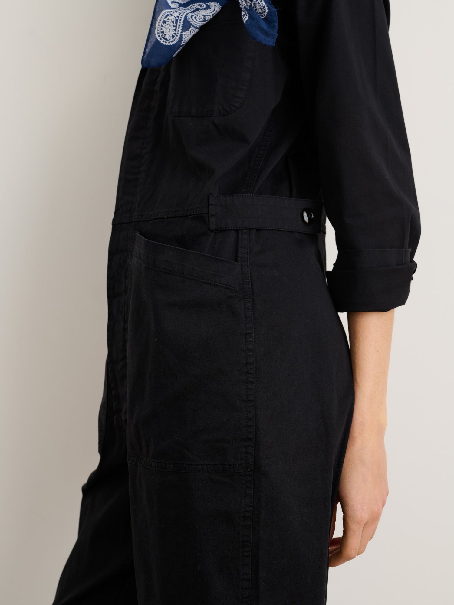 Women | Standard Jumpsuit | Cotton Twill Black