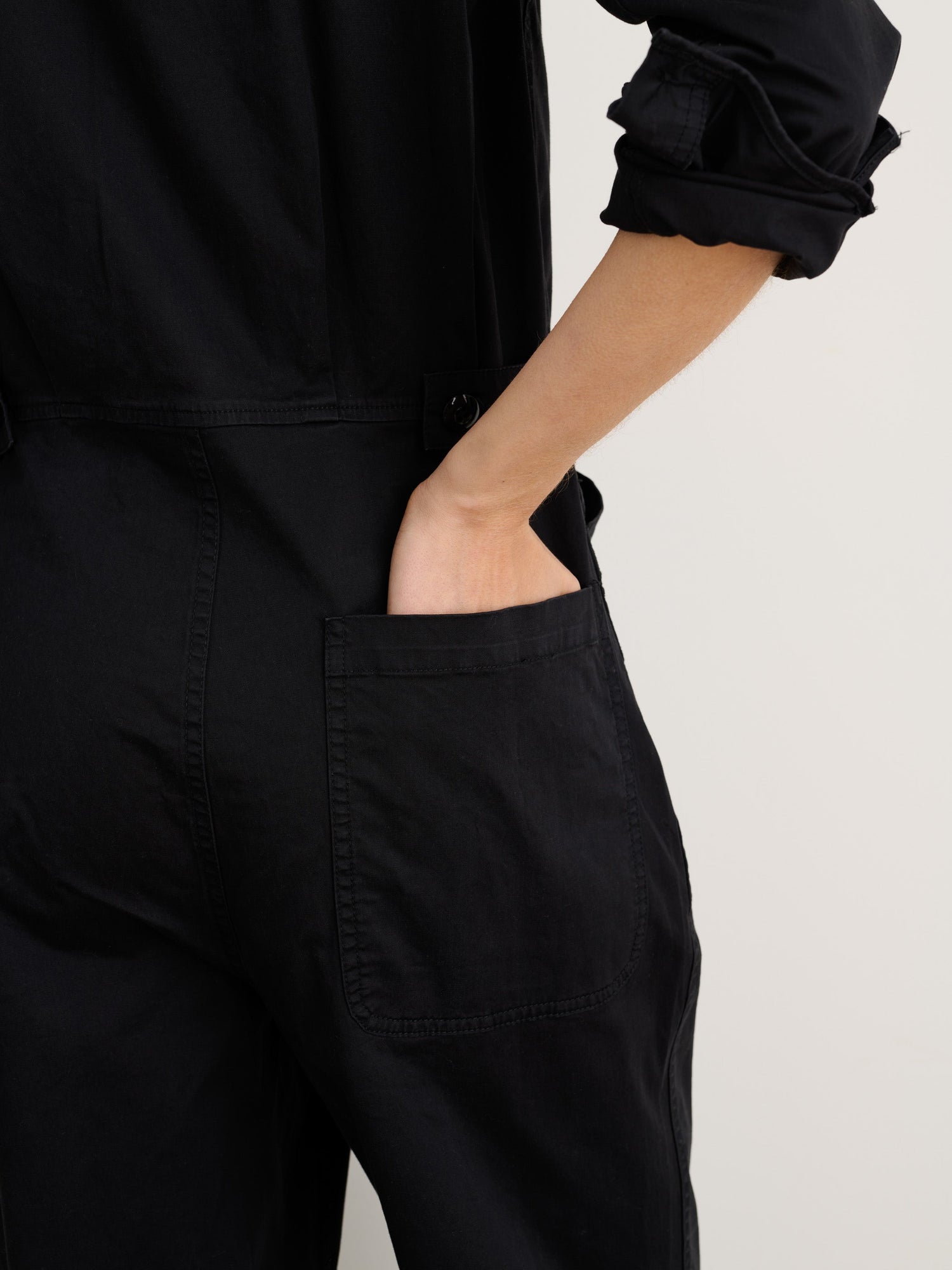 Women | Standard Jumpsuit | Cotton Twill Black