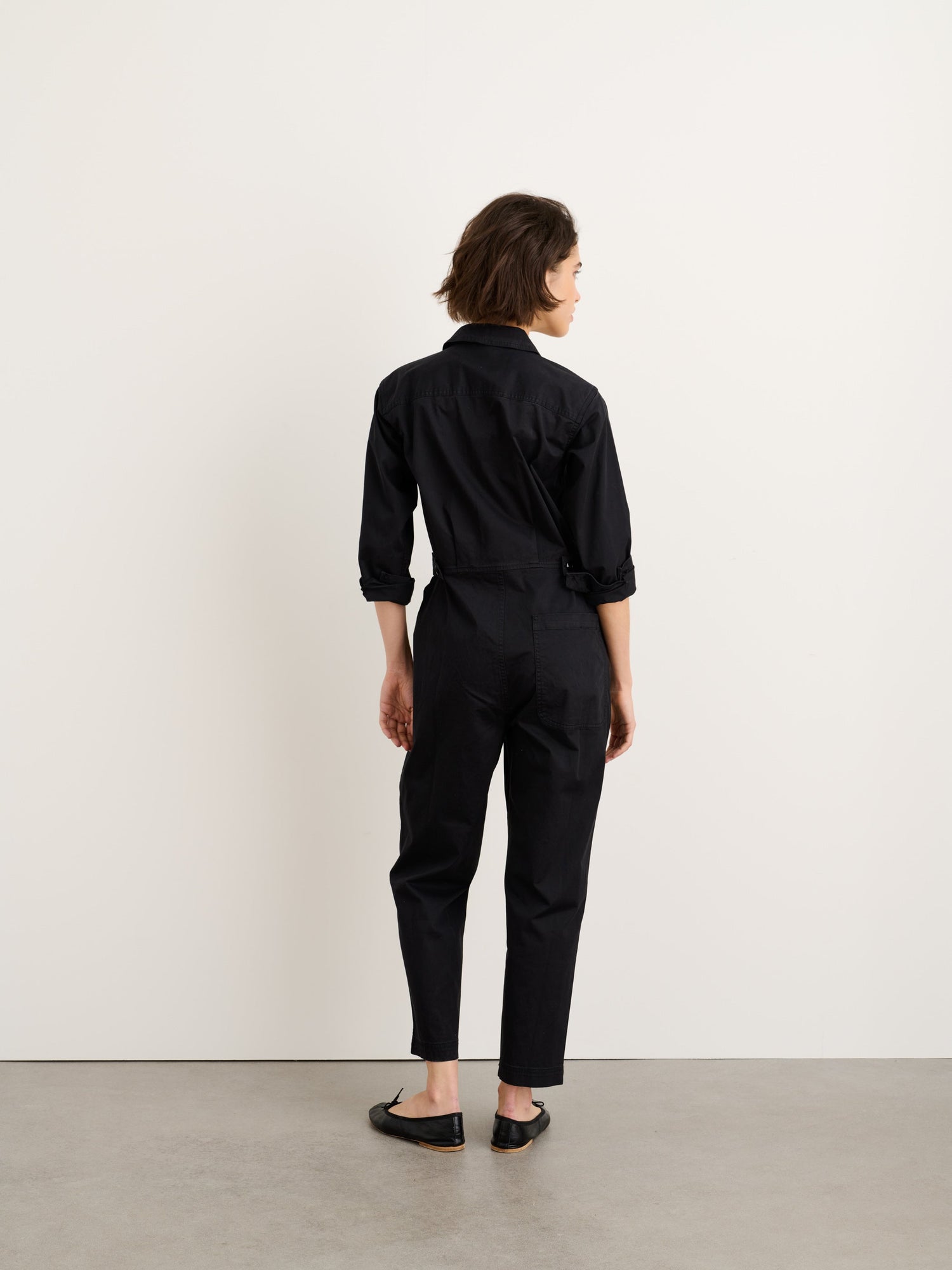 Women | Standard Jumpsuit | Cotton Twill Black