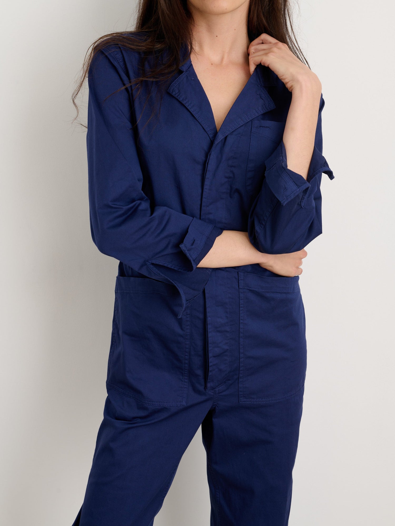 Women | Standard Jumpsuit | Cotton Twill Dark Navy